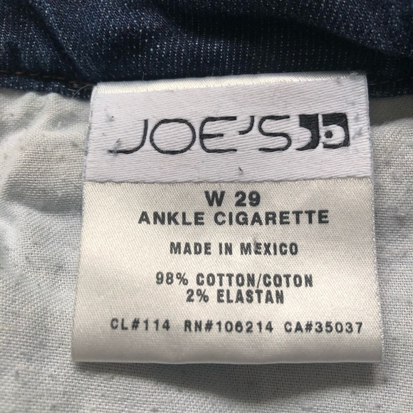 SOLD! JOE’S Ankle Cigarette Jeans- 29 - Picture 8 of 9